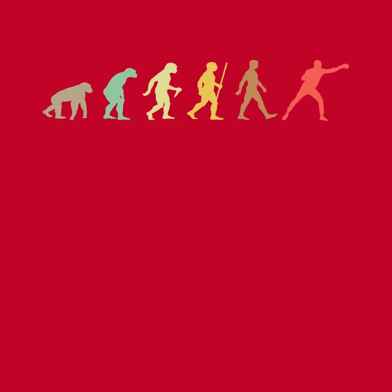 Vintage Boxing Retro Boxer Evolution