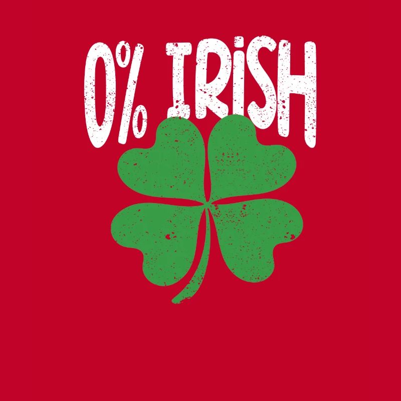 0% Irisches Kleeblatt Lustiger St. Patricks Day