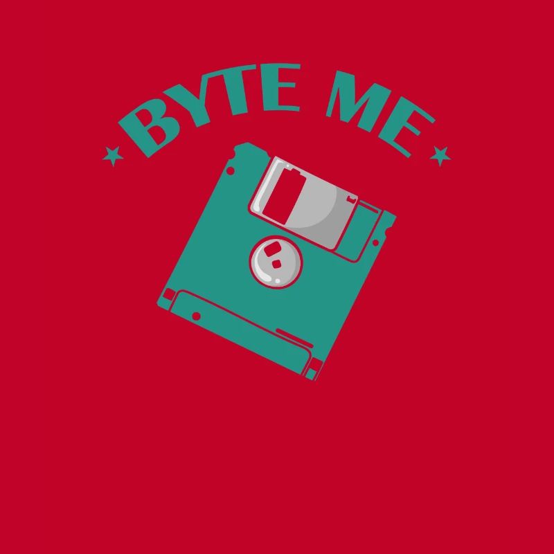 Byte me Floppy Disk Floppy Disk Retro Memory Module