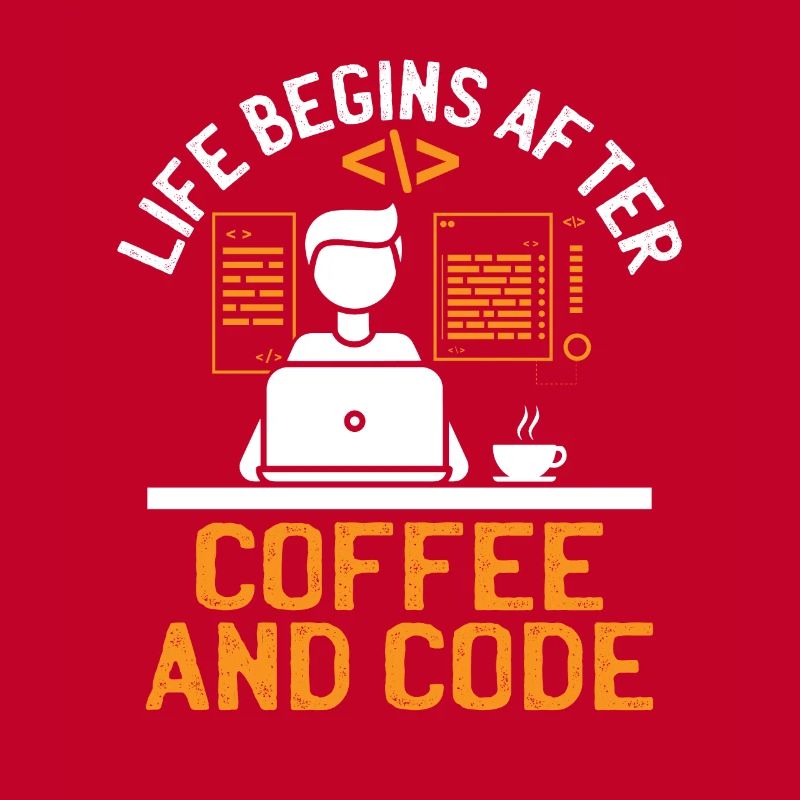 Kaffee-Codierung Programmierer Programmierer Entwickler Nerd Coff