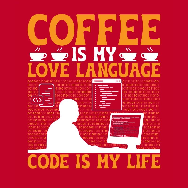 Kaffee-Codierung Programmierer Programmierer Entwickler Nerd Coff