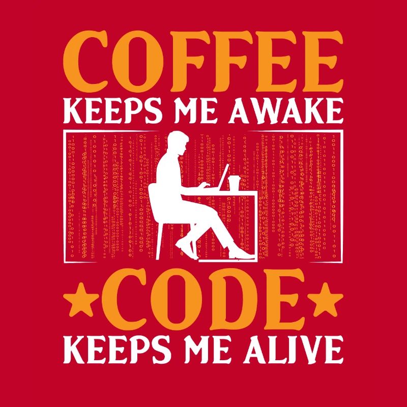 Kaffee-Codierung Programmierer Programmierer Entwickler Nerd Coff