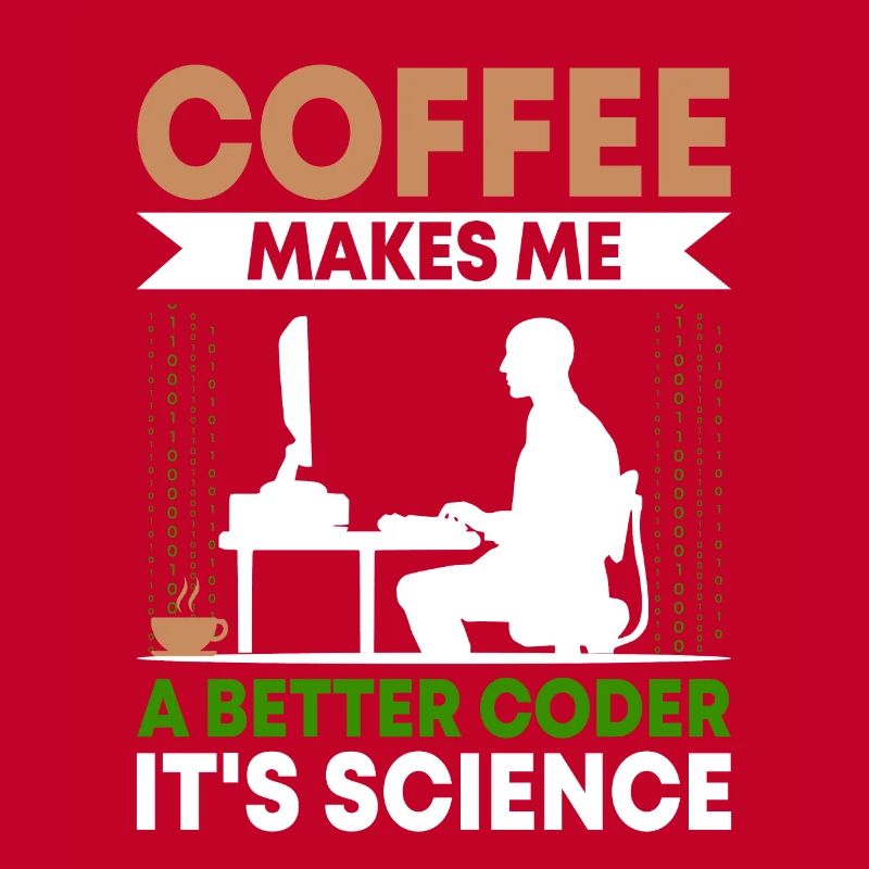 Kaffee-Codierung Programmierer Programmierer Entwickler Nerd Coff