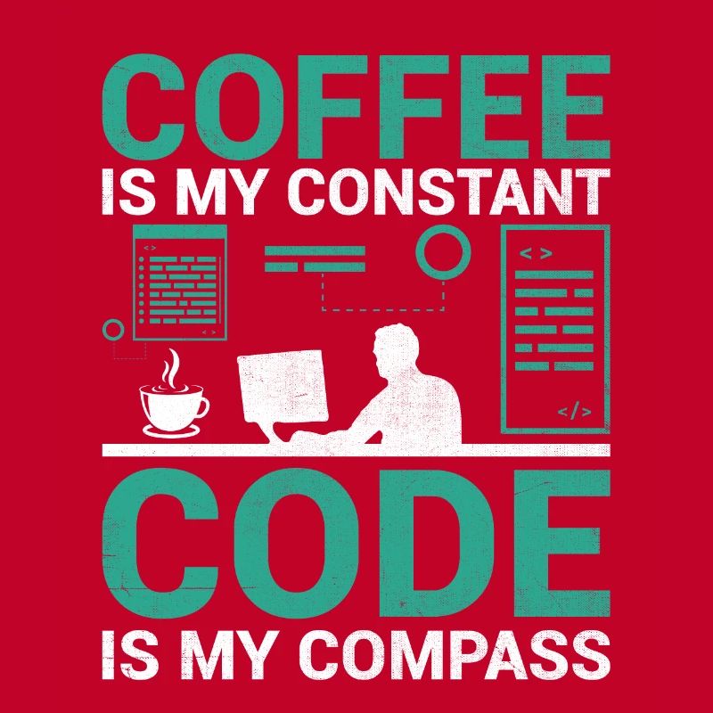 Kaffee-Codierung Programmierer Programmierer Entwickler Nerd Coff