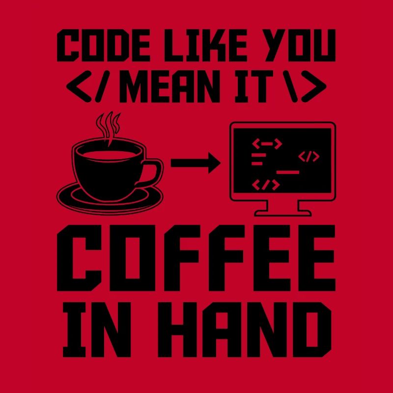 Kaffee-Codierung Programmierer Programmierer Entwickler Nerd Coff