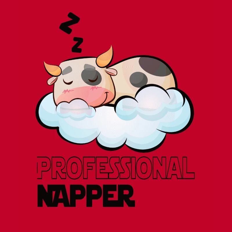 Professinonal Napper Cow Sleeping Late Riser