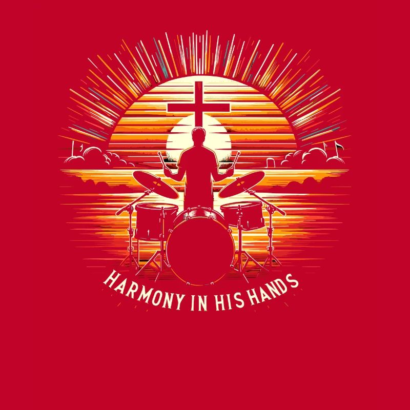 Drum Player Jesus Drum set Pick Jesus Drums Player
