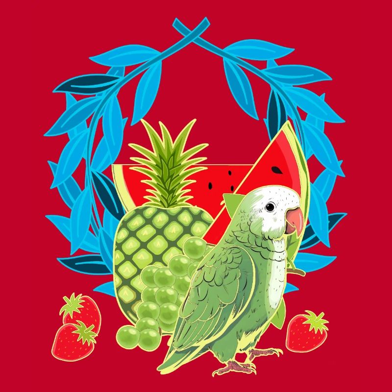 Fruit Foxes Fruit Summer Parrot