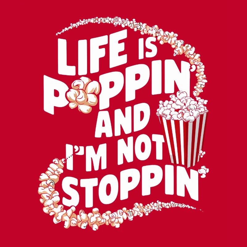 Dicton de pop-corn amusant, pop-corn en rafale
