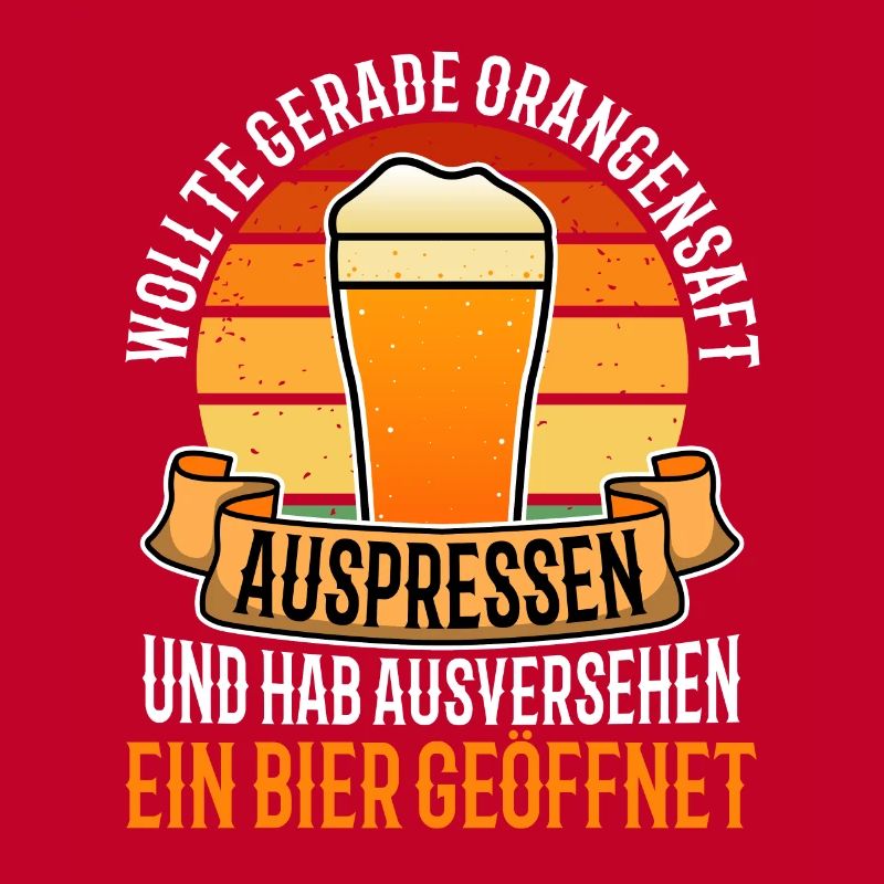 Squeezing orange juice accidentally opened beer