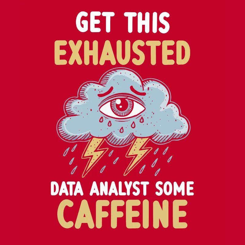 Exhaustion Burnout Overworked Data Analyst
