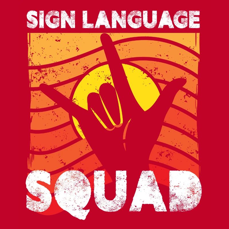 sign language squad Design for a sign language