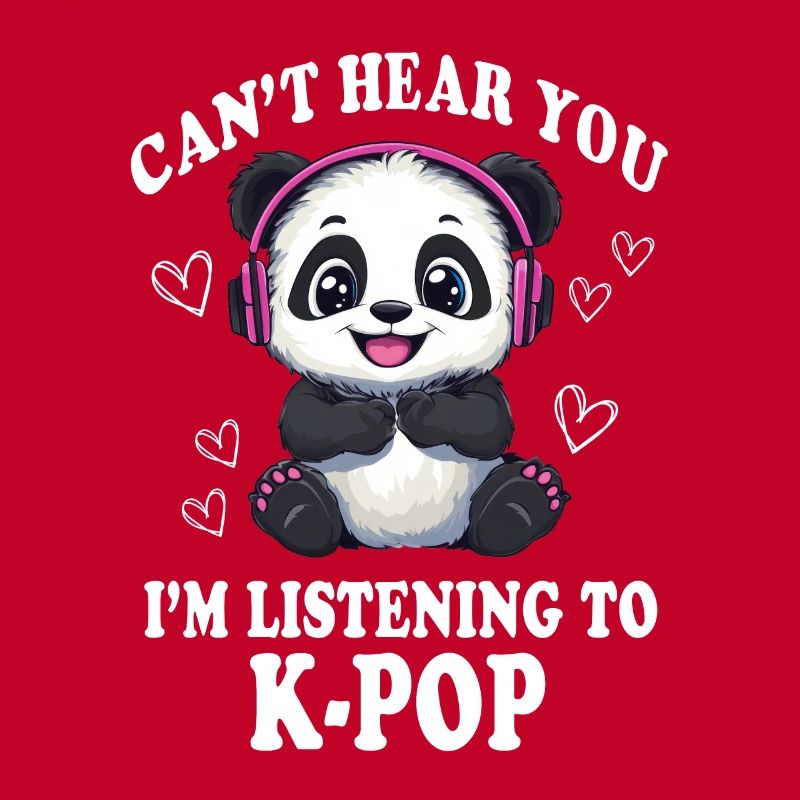Mignon Panda K-Pop Kpop Corée Musique
