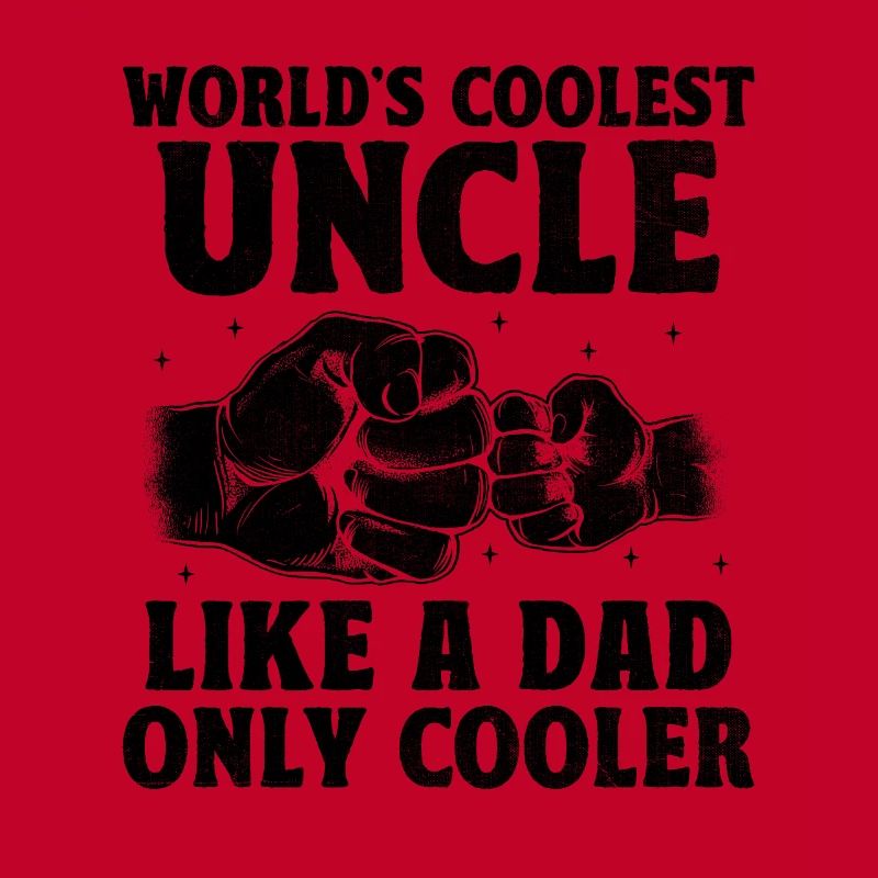 L’oncle le plus cool du monde comme un papa est le seul à être plus cool