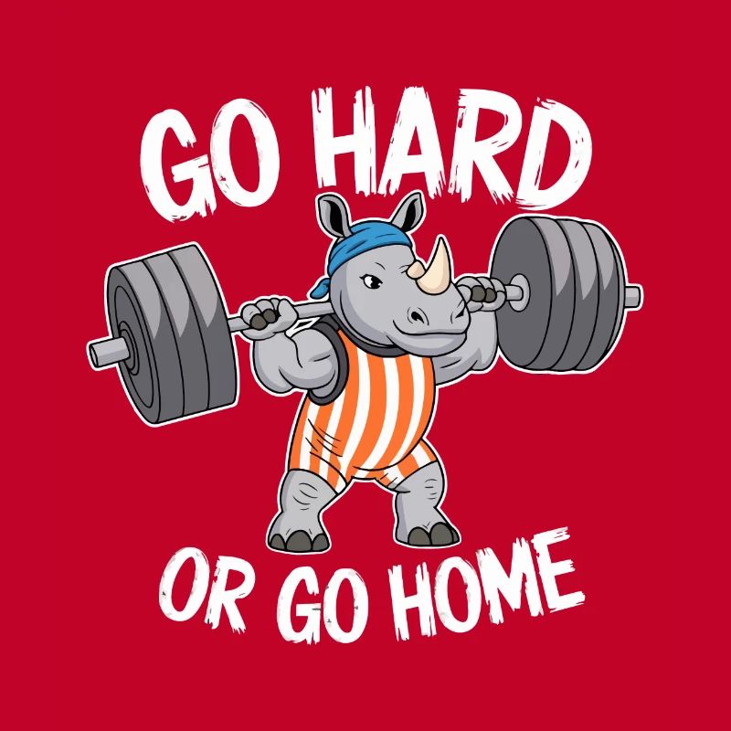 FITNESSSTUDIO, HART ARBEITEN ODER NACH HAUSE GEHEN