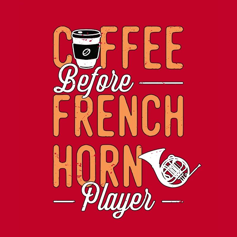 French Horn Coffee Musical Instrument Coffee Lover