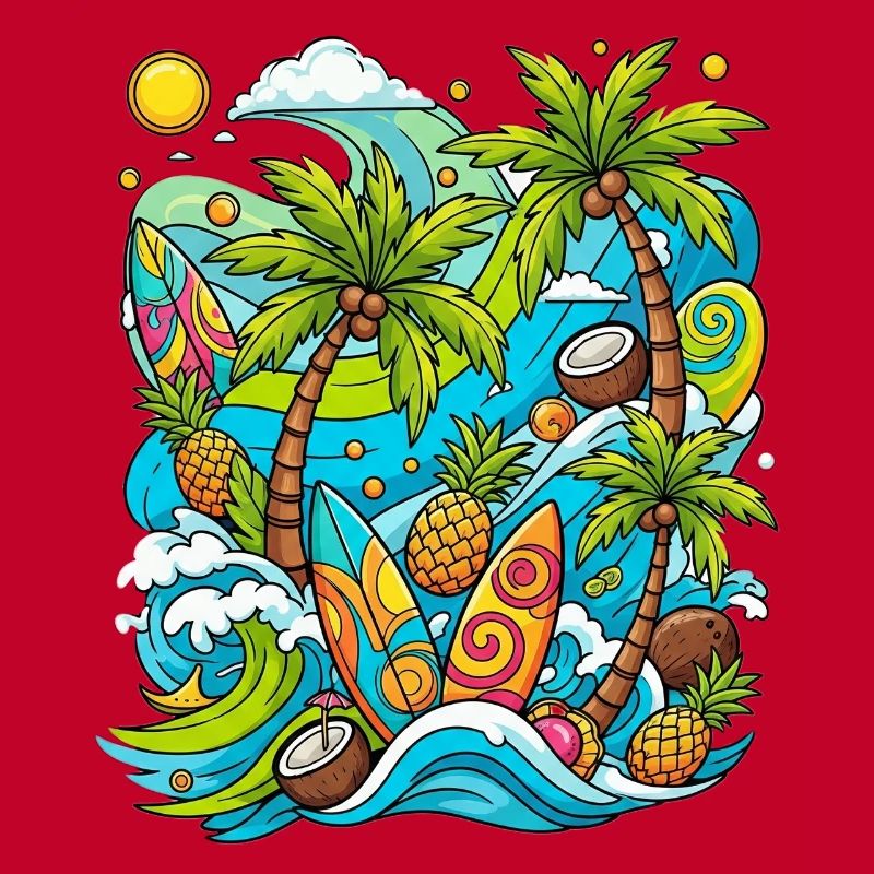Tropical holiday pattern