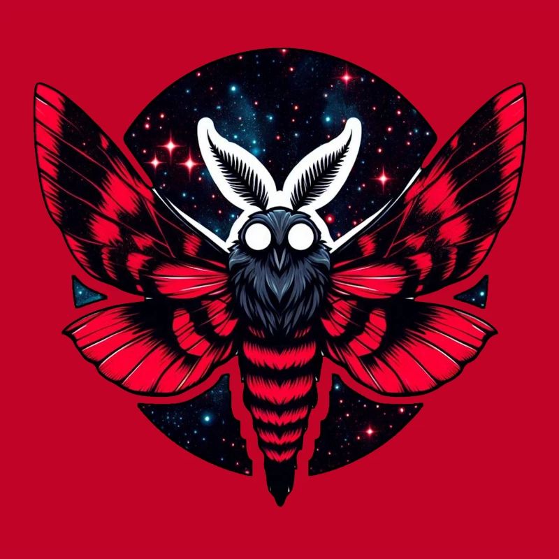 Cosmic Moth - Art Folklore Mothman