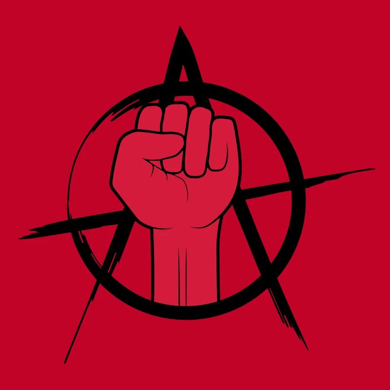 Conception de l'anarchie du logo Faust