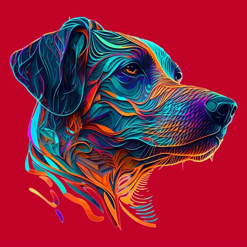 Rhodesian Ridgeback Hunderasse Vector Hund in bunt