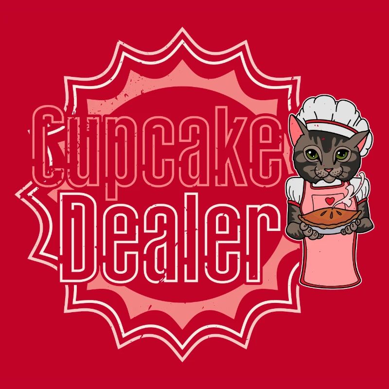 Katze Dessert Bäckerei Kuchen Brötchen Spruch