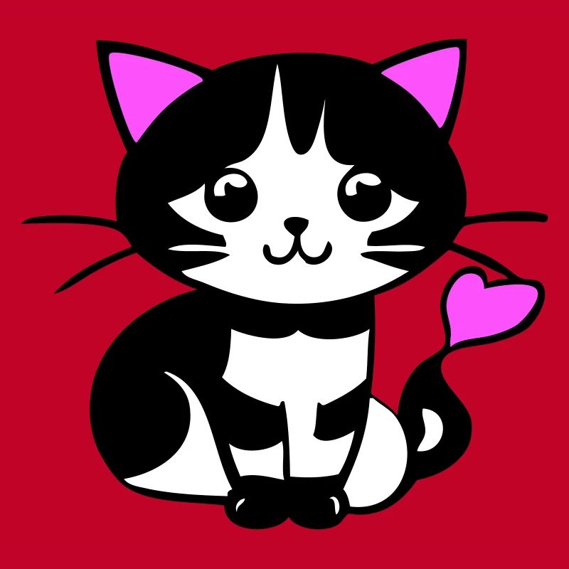 Süße Katze im Comic Stiel