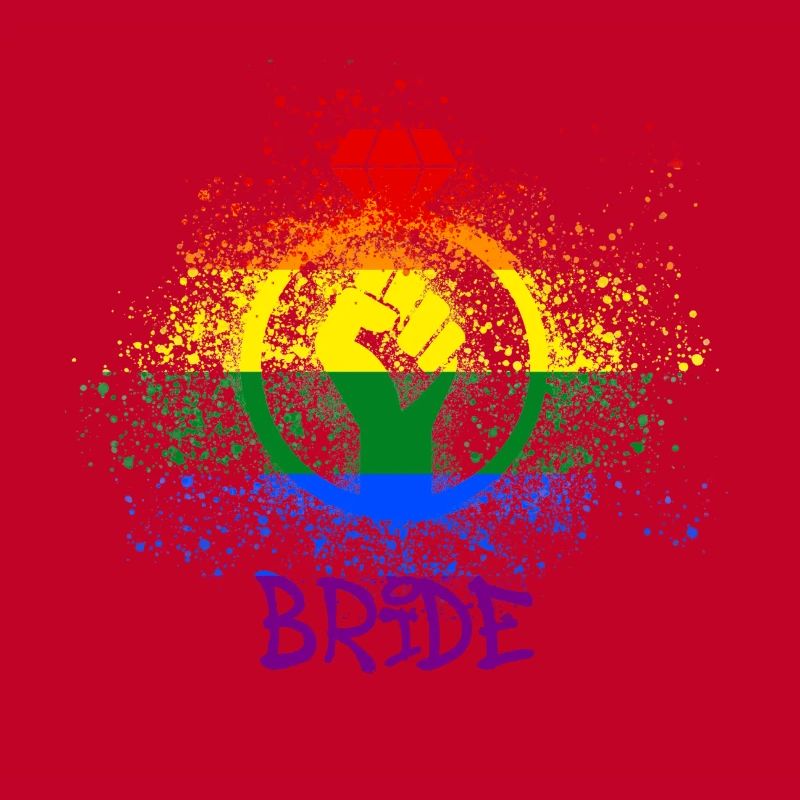 bride,braut,LGBT,regenbogen,pride,gay pride