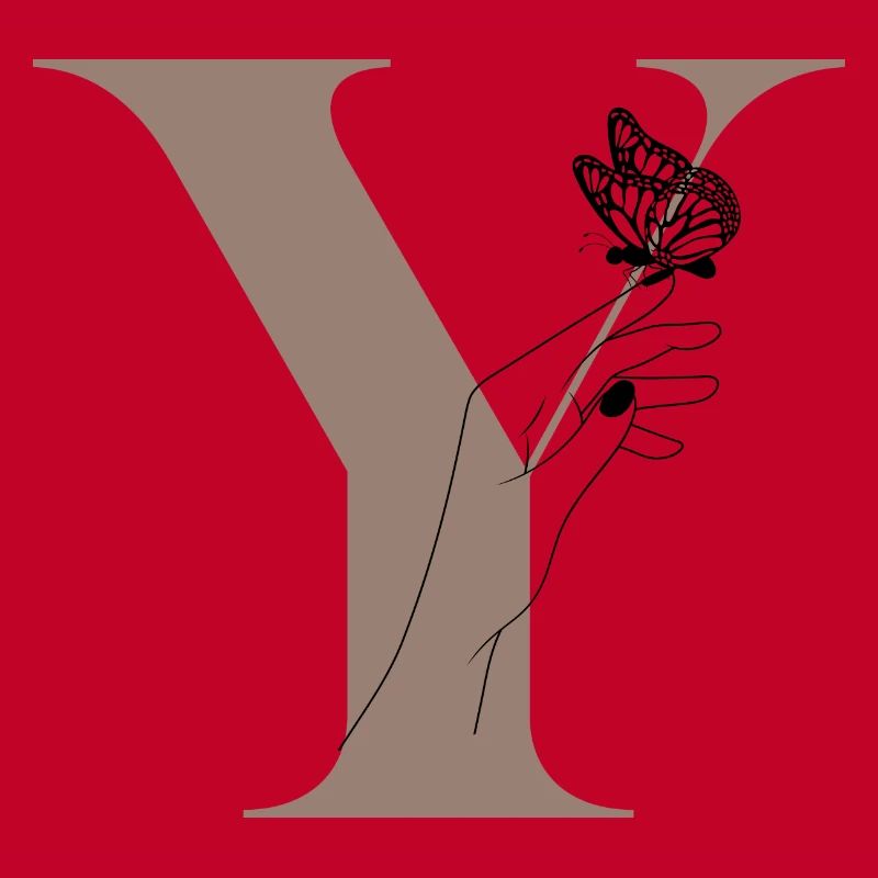 Letter Y Butterfly Magic