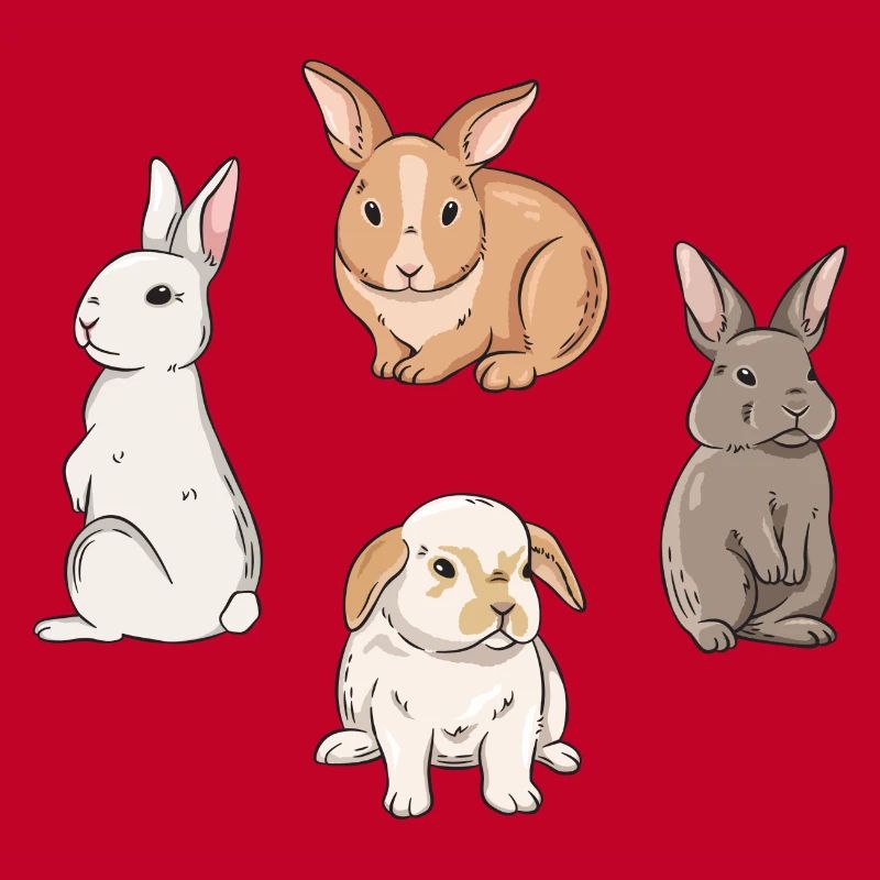 Conception de lapin mignon pour les propriétaires de lapins