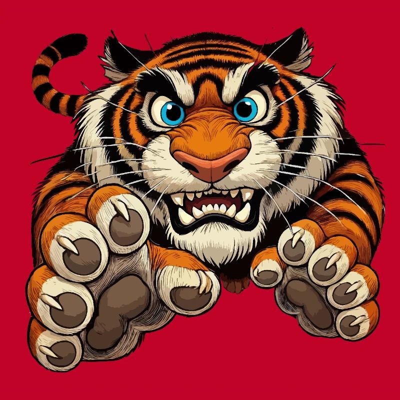 Tiger attacks