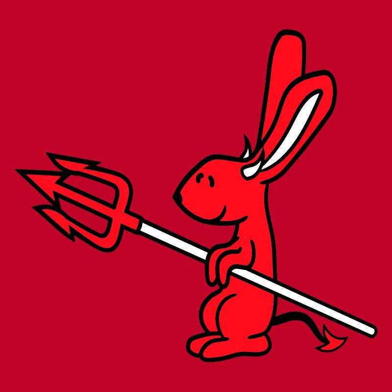 Bunny Devil Démon Mal Satan Enfer Trident Costume