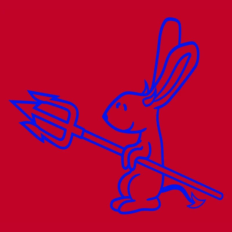 Bunny Devil Demon Evil Satan Hell Trident Costume