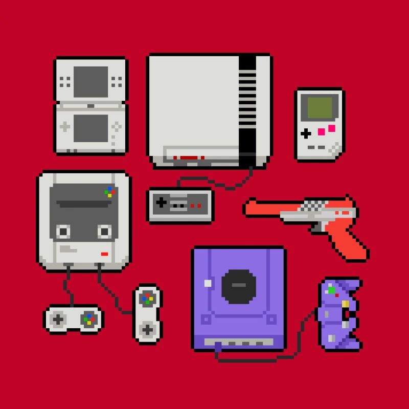Pixel art console