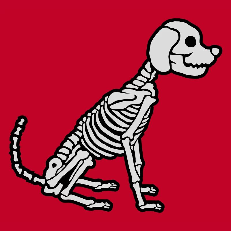 Conception de chien squelette d’Halloween