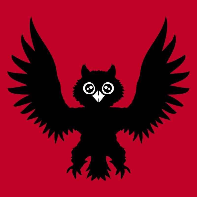 Owl Bird Eagle Owl Night Bird Raven Black Flying Cool