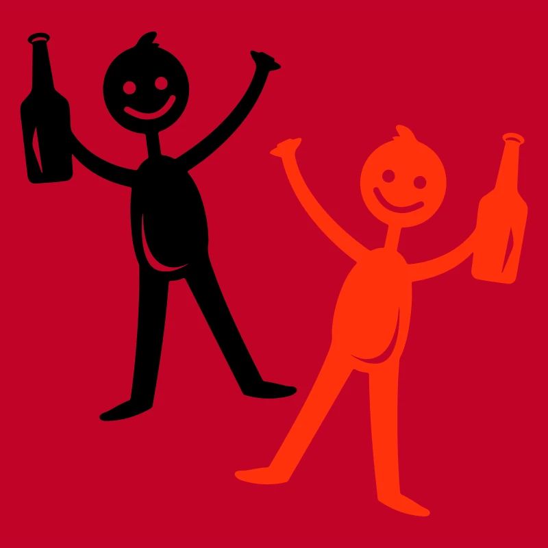 Bière buvant Figurine bâton