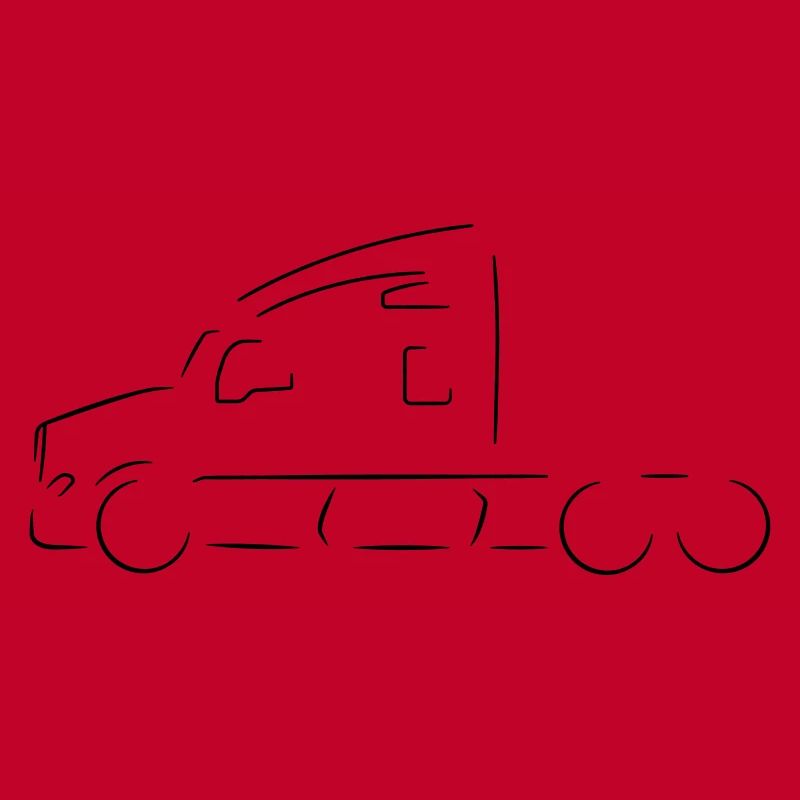 Silhouette de camion