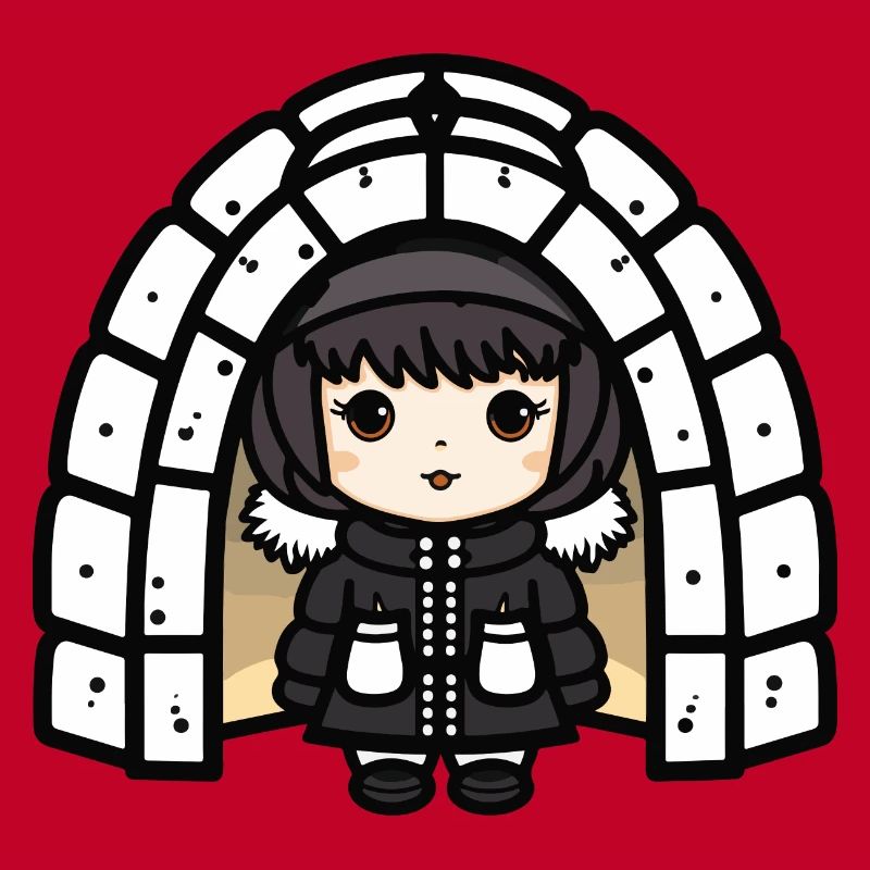 Igloo Eskimo Winter Comic