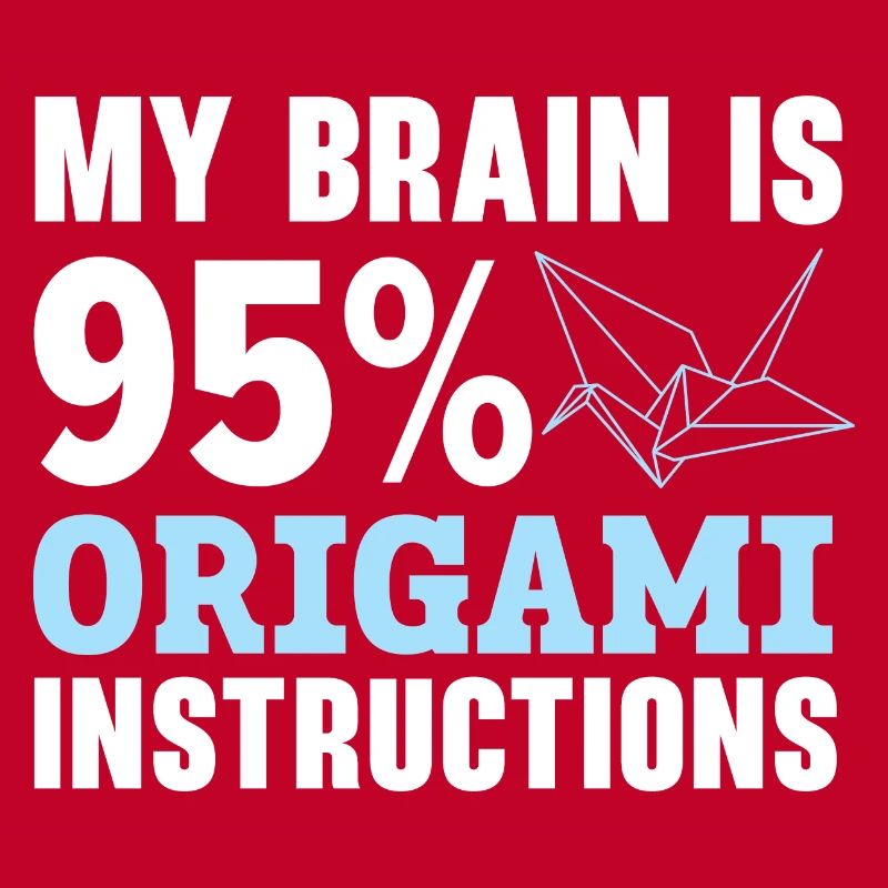 Mon cerveau est composé à 95% d’instructions d’origami
