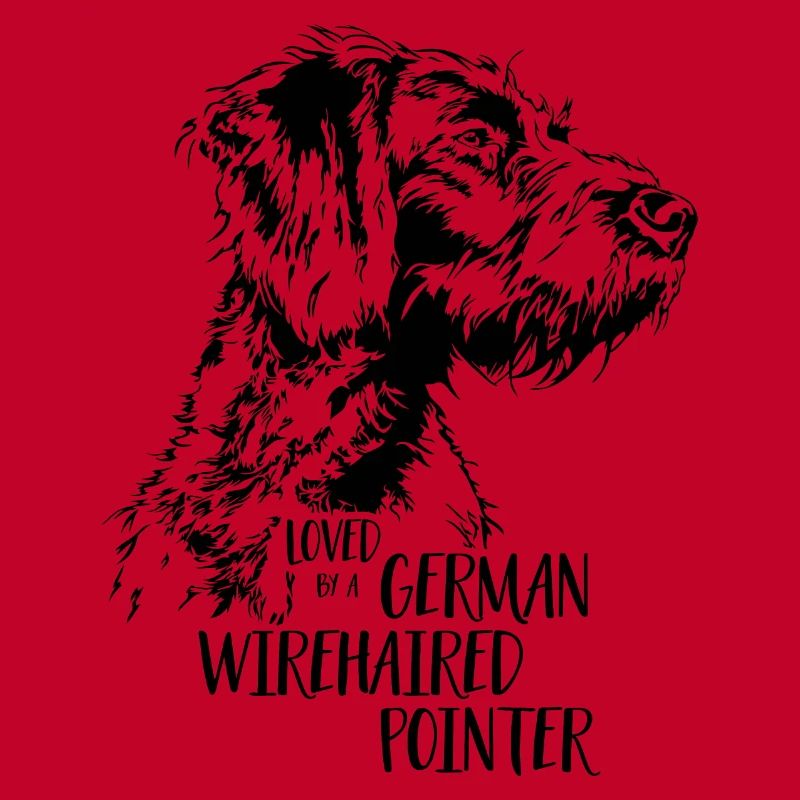 Loved by a German Wirehaired Pointer Hundespruch
