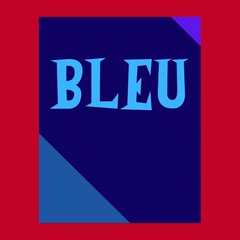 BLEU Tableau Rectangle Triangles
