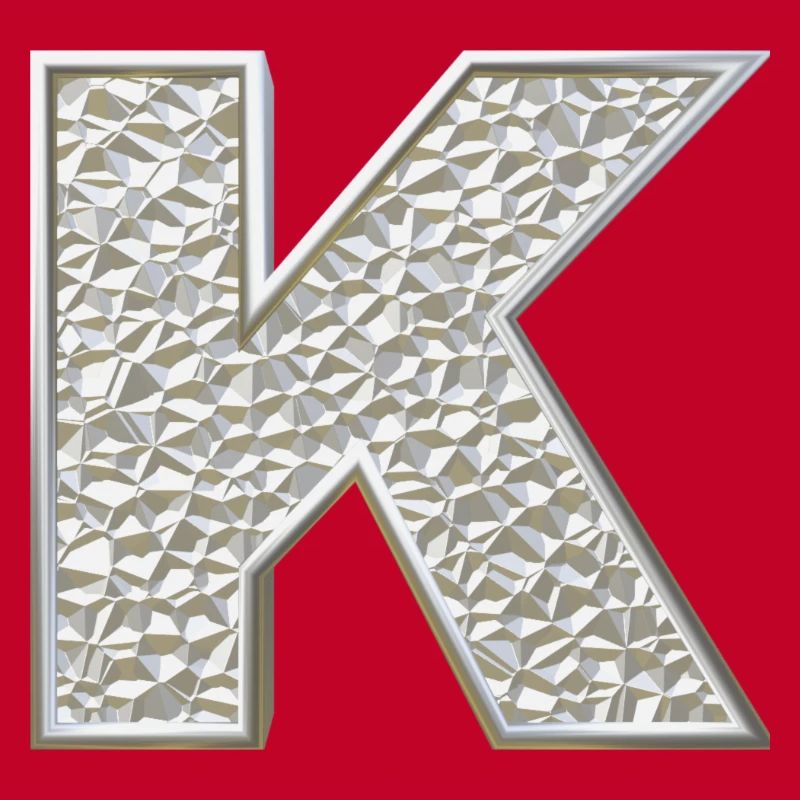 K, letter, letter K, initial, initial K, monogram,
