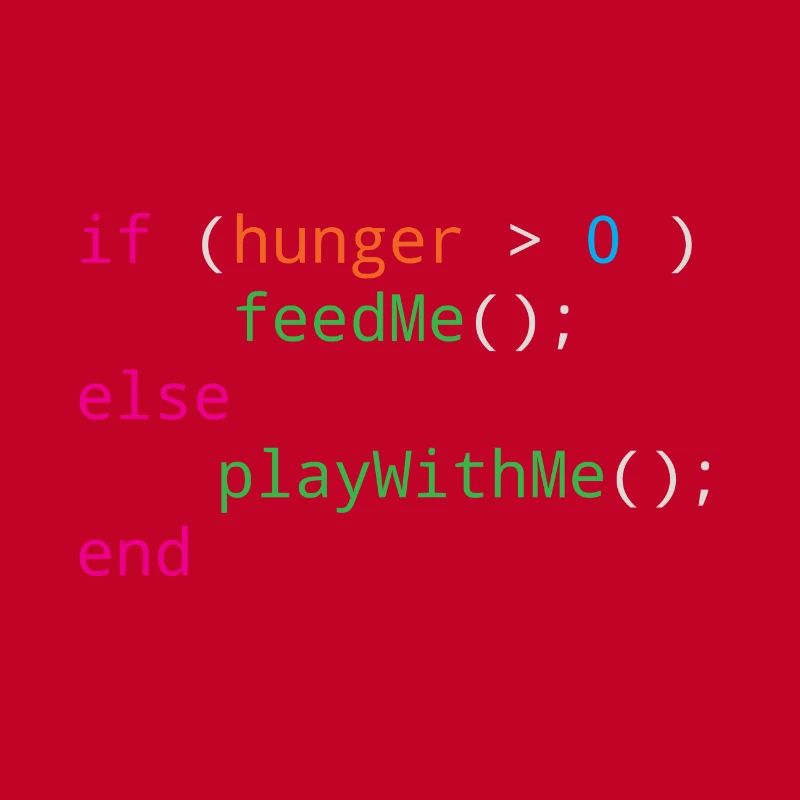 Programmierer Quellcode Hunger oder Spielen