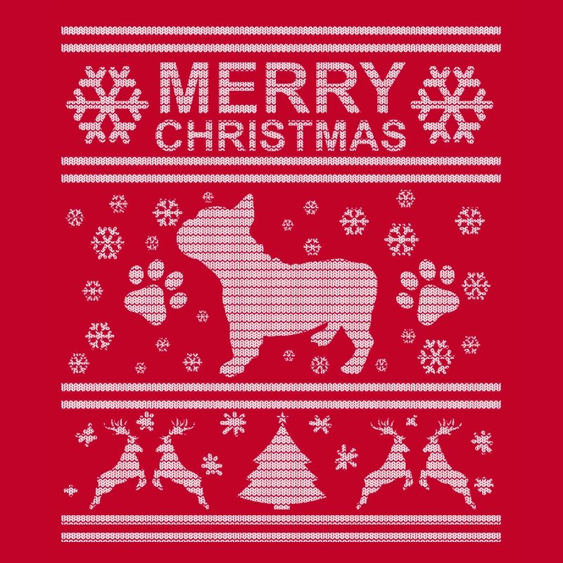 Laid de Noël Pull de bouledogue français