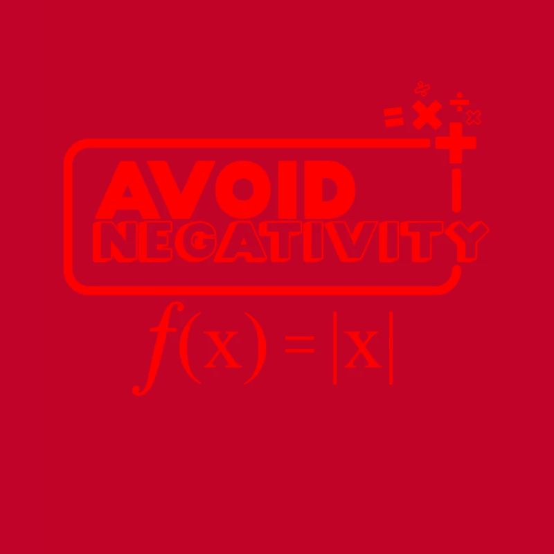 Avoid negativity - red