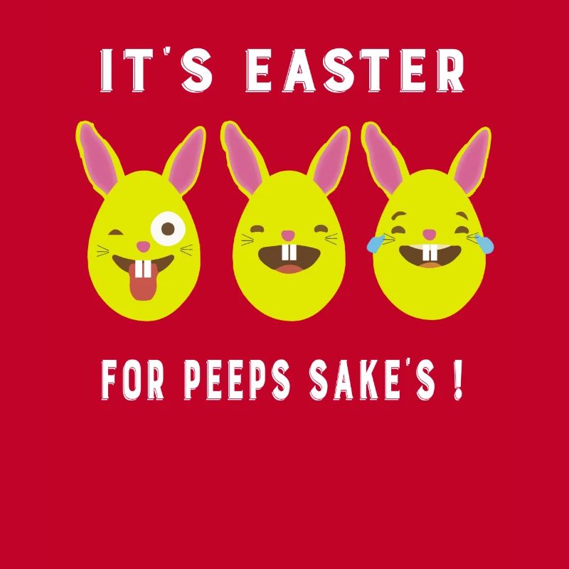 Emoji Bunny Eggs It's Easter For Peeps Sake