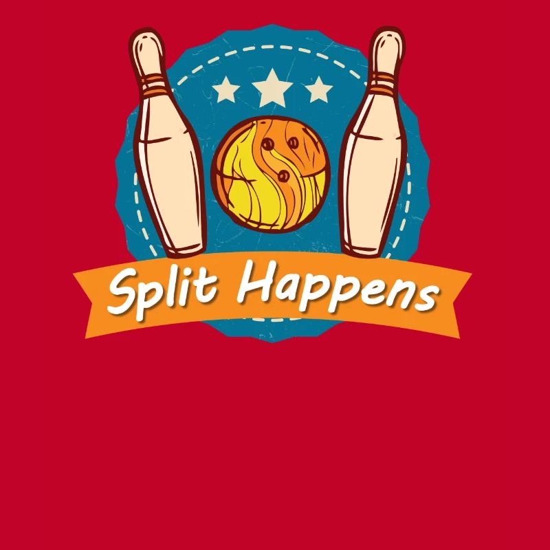Split Happens Tee Bowling Bowler Tee