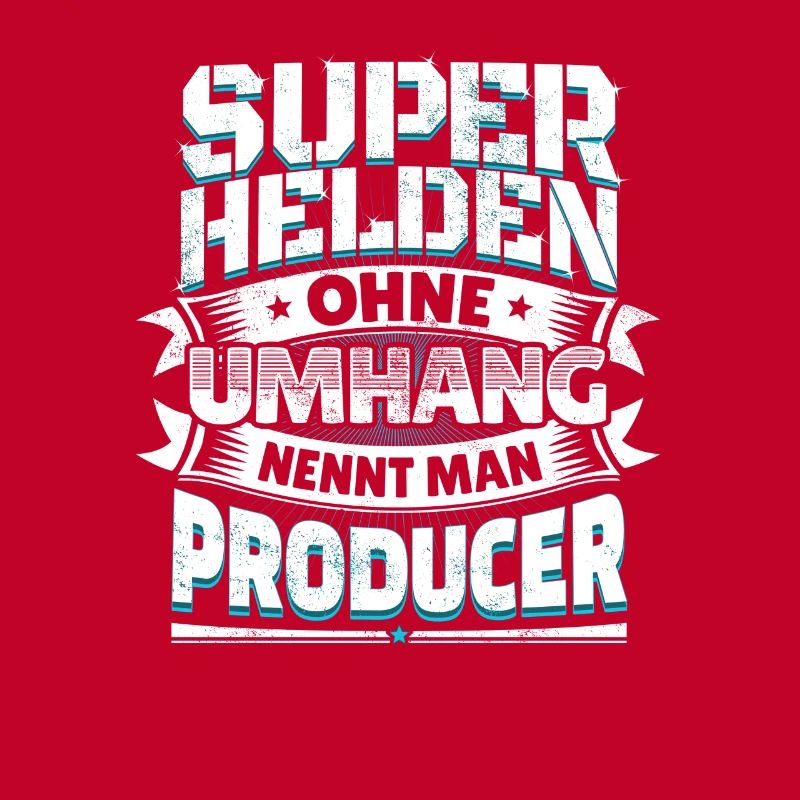 Superheld lustiger Spruch Held Producer Geschenk
