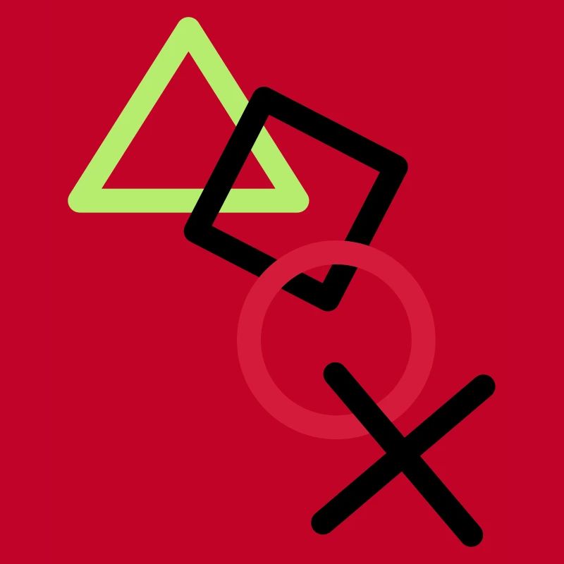 X viereck dreieck symbole controller game kreis lo