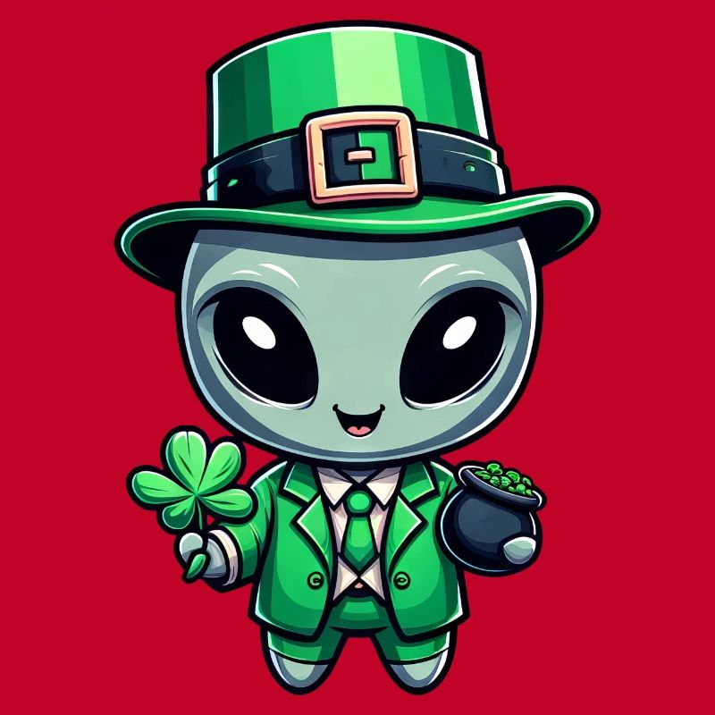 Conception de célébration extraterrestre extraterrestre de la Saint-Patrick